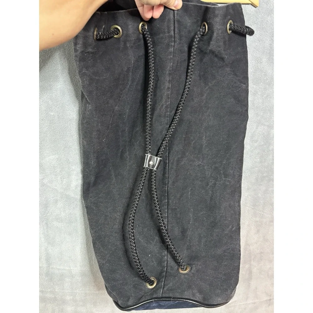 Vintage 90s NFL New York Giants Jean Backpack Rucksack Sling Bag Black